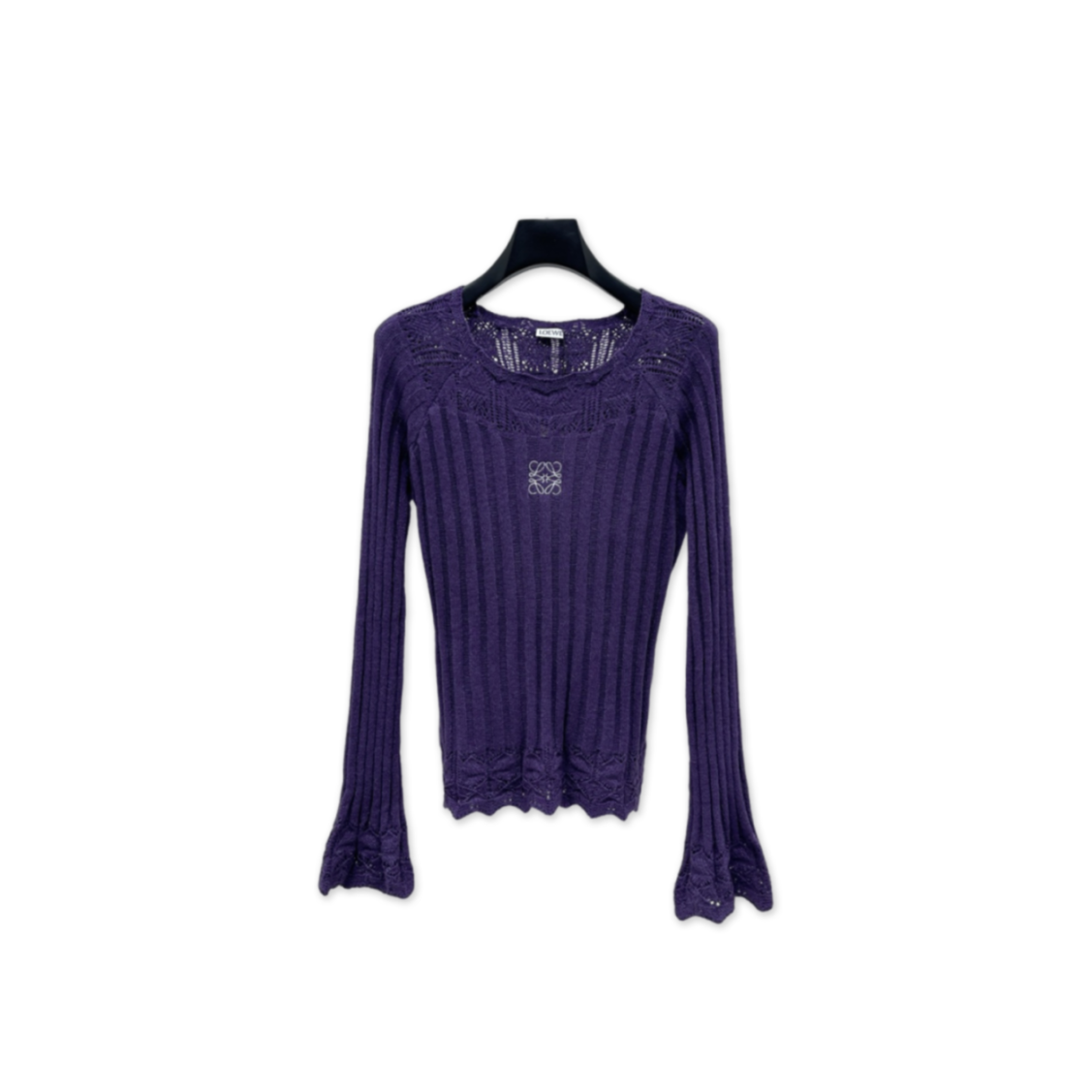 L0ew* openwork knit long sleeve